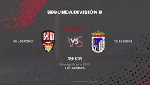 Previa partido entre UD Logroñés y CD Badajoz Jornada 1 Segunda B - Play Offs Ascenso