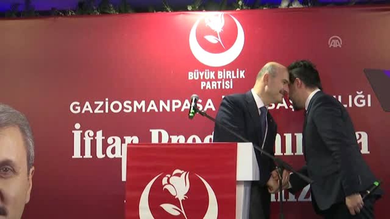 Bakan Soylu, Büyük Birlik Partililerle iftarda bir araya geldi
