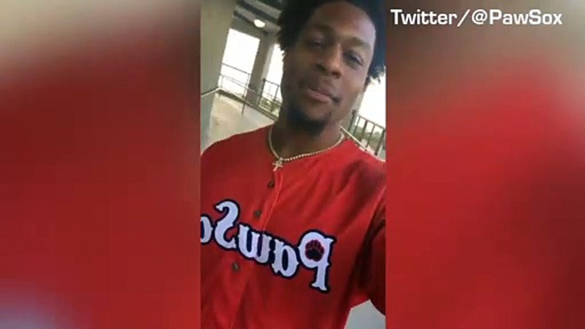 ⁣N'Keal Harry Throws Perfect Strike At PawSox Game