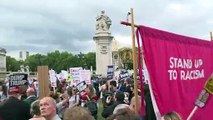 Manifestaciones contra Trump en Londres durante visita oficial