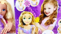 Disney Princess Rapunzel Hair Styling Doll Dress Up Vestido de princesa Prinzessinenkleid باربي | Karla D.