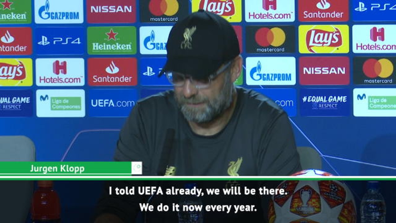 I've told UEFA Liverpool will be in Istanbul final next year - Klopp