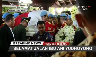 Duka Iringi Pemindahan Jenazah Ani Yudhoyono ke Pendopo Cikeas