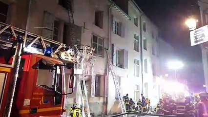 Incendie rue de la Source à Nancy, dimanche vers 4 h