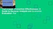 Full E-book  Prevention Effectiveness: A Guide to Decision Analysis and Economic Evaluation  For