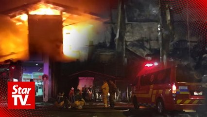 Miri's old food bazaar 100% razed