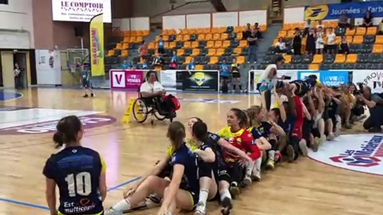 Handball - Le paquito de Julie Bedon et Rachid Dahmane pour leur fin de carrière avec Epinal