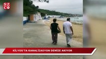 Kilyos’ta kanalizasyon denize akıyor