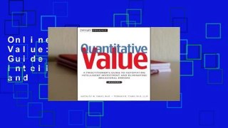 Online Quantitative Value: A Practitioner's Guide to Automating Intelligent Investment and