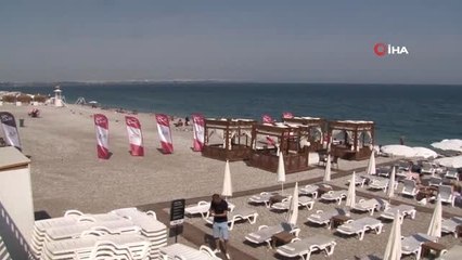 Motorlu araçların giremediği sahiller 'Martı'lara emanet