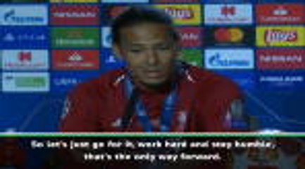 Скачать видео: We want to win the Premier League and we're going nowhere - Van Dijk