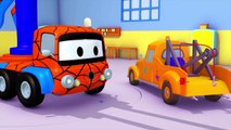Tom The Tow Truck's Paint Shop: Baby Amber-Masha and Ethan the Bear  Truck cartoons for kids