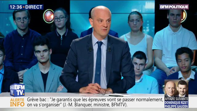Grèves pendant le BAC: Jean-Michel Blanquer garantit que les épreuves se passeront normalement