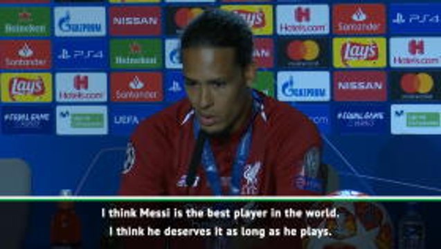 Messi deserves the Ballon d'Or even if he didn't play in the final - Van Dijk