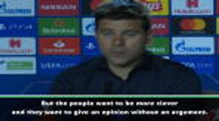 Скачать видео: Pochettino refuses to speak about Tottenham future