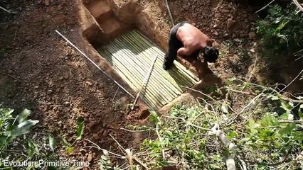 Evolution Primitive Time  - Build wooden house underground