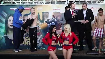 JOHN JOE NEVIN v ANDRES FIGEROA - FULL WEIGH IN VIDEO FROM PHILADELPHIA