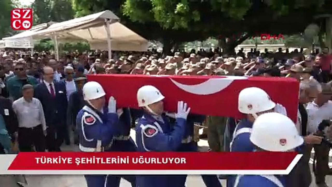 Türkiye şehitlerini uğurluyor! 5 farklı yer aynı acı