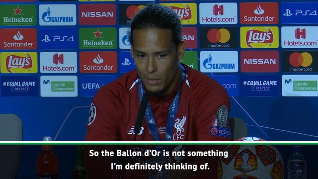 Messi deserves the Ballon d'Or even if he didn't play in the final - Van Dijk