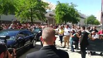 El Real Madrid, con Florentino y Sergio Ramos a la cabeza, llega a la capilla ardiente de Reyes