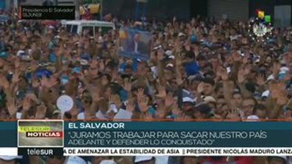 Nayib Bukele pide a los salvadoreños a sacar adelante al país