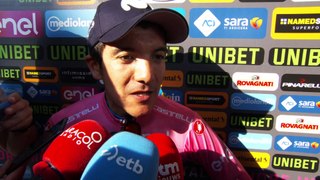 Richard Carapaz - entrevista en la meta - etapa 21 - Giro d'Italia 2019