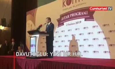Davutoğlu'ndan 'yeni parti' mesajı: Yeni bir hâl
