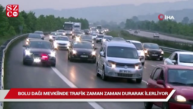 Bolu Dağı’nda yoğun bayram trafiği