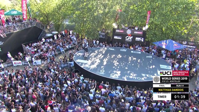 Matthias Dandois | 2nd place - UCI BMX Flatland World Cup Final | FISE Montpellier 2019
