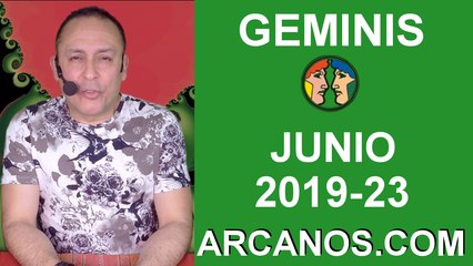HOROSCOPO GEMINIS - Semana 2019-23 Del 2 al 8 de junio de 2019 - ARCANOS.COM