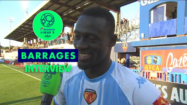 La réaction de Mamadou Soro Nanga héros du match entre le Gazélec FC Ajaccio - Le Mans FC (0-2) 2018/2019