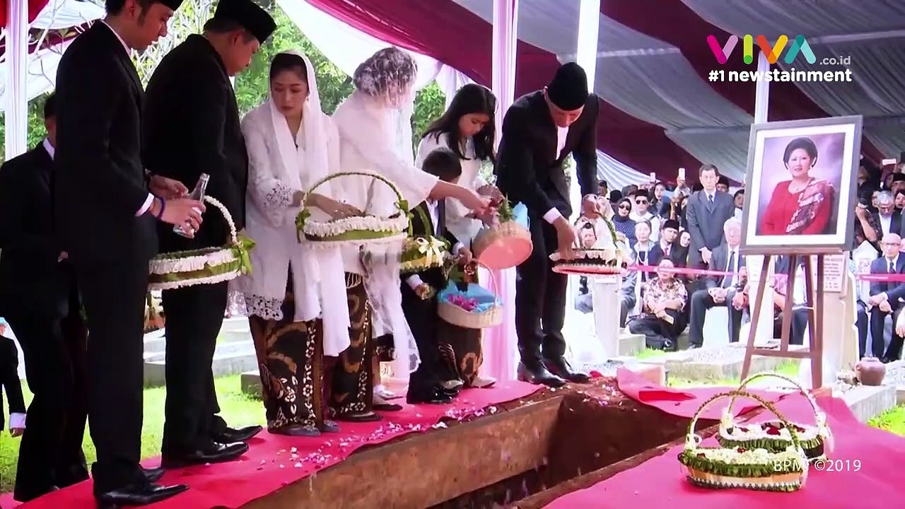 Isi Pidato Jokowi dan AHY di Pemakaman Ibu Ani Yudhoyono
