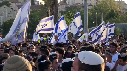 Israelíes marchan por Jerusalén Este para conmemorar su ocupación