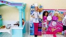 Disney Princess Frozen Elsa Anna Barbie dolls Chef Uniforms Waitress Uniforms Miniature Toy Food | Karla D.