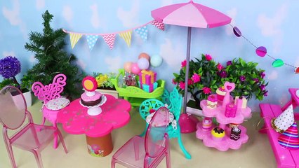 AG Baby Doll Birthday Cake Party & Surprise Toys Play!!