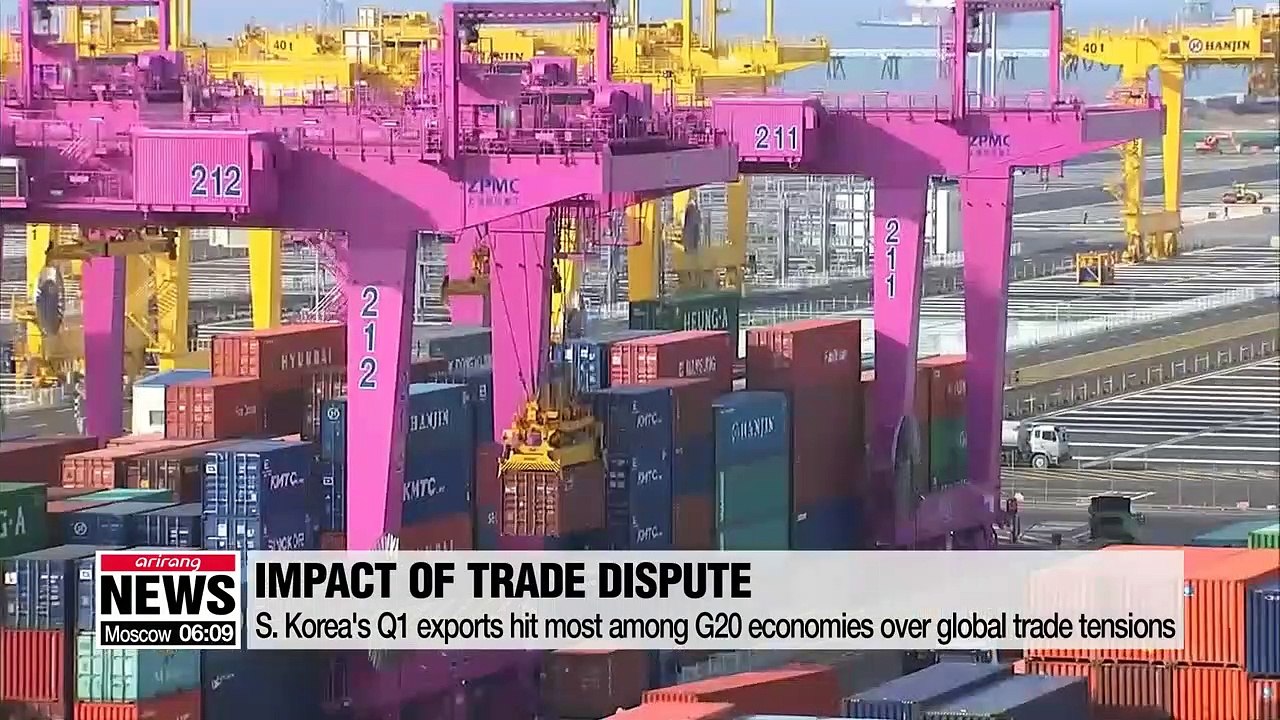 S. Korea's Q1 exports hit most among G20 economies over global trade tensions