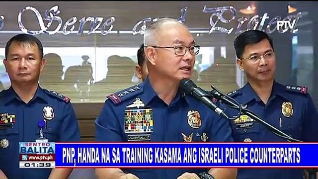 PNP, handa na sa training kasama ang Israeli police counterparts