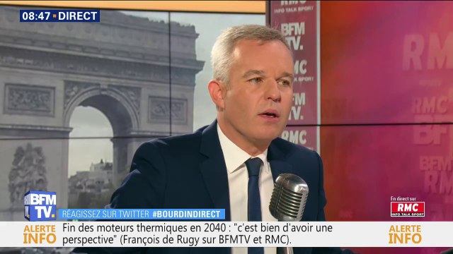 François de Rugy: Si on interdit tous les vols là où il y a un train qui met moins de 5h, ça veut dire qu'on ne peut plus utiliser l'avion en France