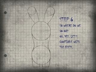 dessin lapins crétins