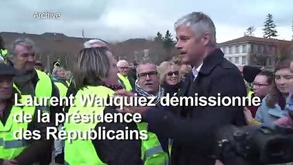 Laurent Wauquiez démissionne de la présidence de LR