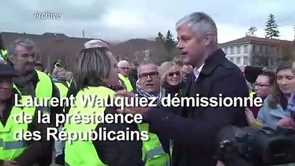 Laurent Wauquiez démissionne de la présidence de LR