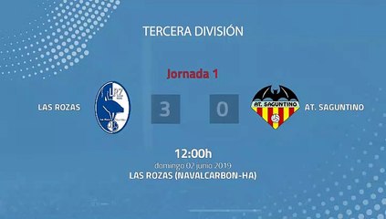 Resumen partido entre Las Rozas y At. Saguntino Jornada 1 Tercera División - Play Offs Ascenso