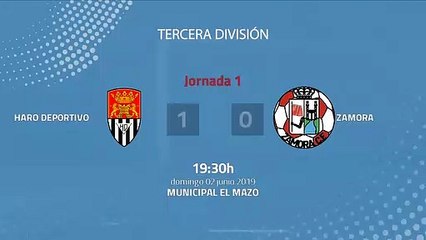 Resumen partido entre Haro Deportivo y Zamora Jornada 1 Tercera División - Play Offs Ascenso