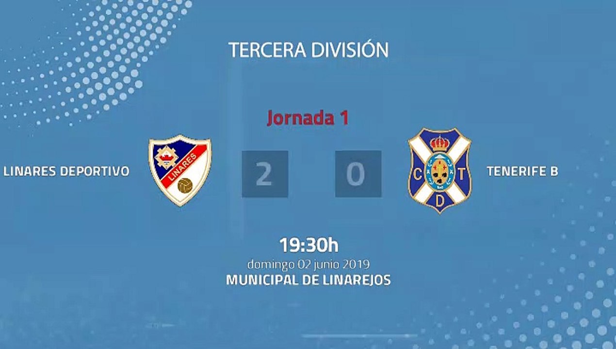 Resumen partido entre Linares Deportivo y Tenerife B Jornada 1 Tercera División - Play Offs Ascenso