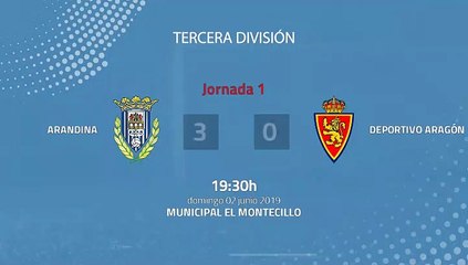 Resumen partido entre Arandina y Deportivo Aragón Jornada 1 Tercera División - Play Offs Ascenso