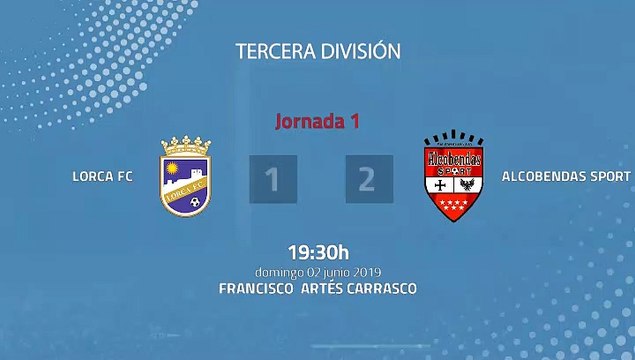 Resumen partido entre Lorca FC y Alcobendas Sport Jornada 1 Tercera División - Play Offs Ascenso