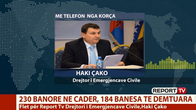 Tërmeti në Korçë, Haki Çako për Report Tv: Banorët u sistemuan, s'ka pasur probleme