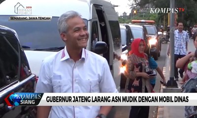 Gubernur Jateng Larang ASN Mudik Dengan Mobil Dinas