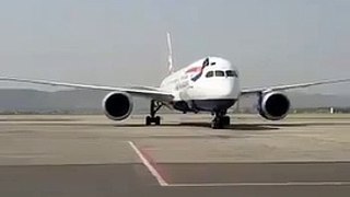 First British Airways flight has landed