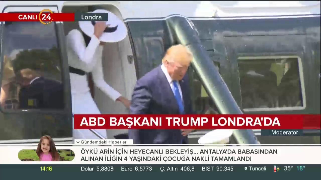 ABD Başkanı Trump Londra'da